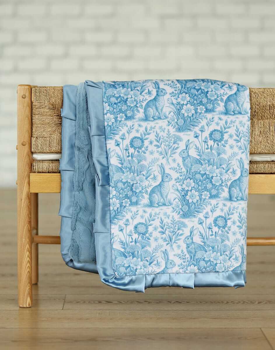 Easter Toile Denim Blanket - Image 5