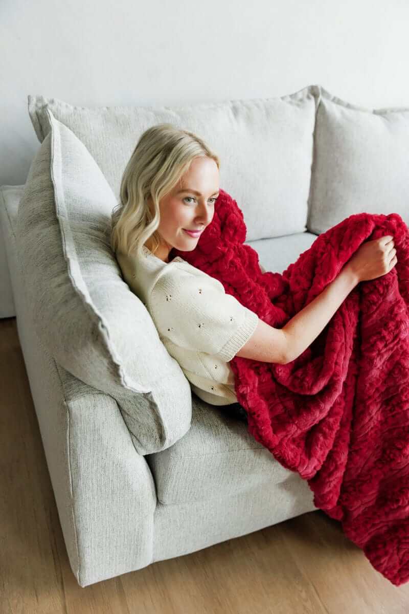 Glossy Ultra Sorbet Red Blanket - Image 4